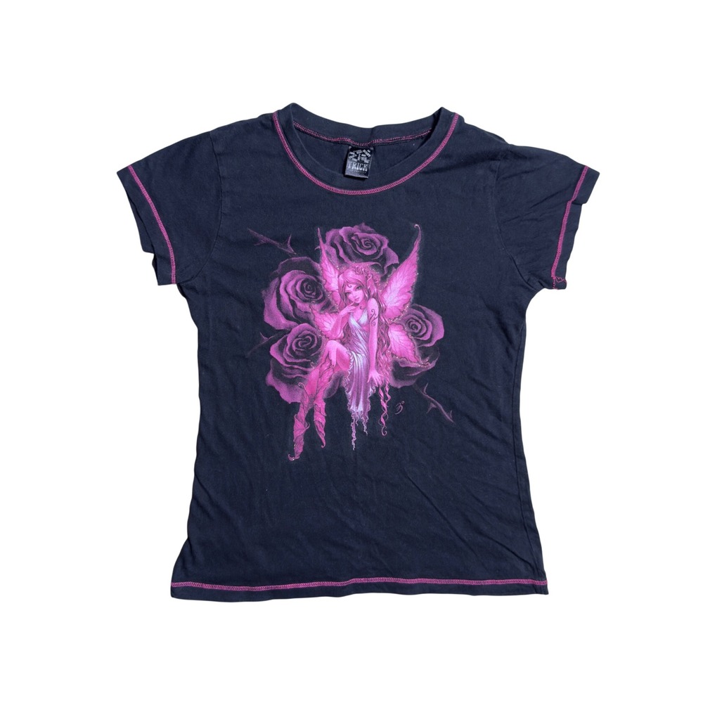 Trick by Amy Brown Pink Fairy Rose Graphic Tee